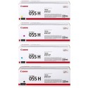 Komplet 4 Tonerjev Canon CRG-055 H - črna XL, cyan XL, magenta XL, rumena XL (original)