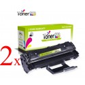 Komplet Samsung MLT-D1082S / 1082S / ML-1640 / ML-2240 kompatibilna tonerja (2) - 2 × črna