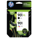 Komplet 2 kartuš HP 901 XL + 901 / SD519AE - črna, barvna (original)