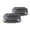 Komplet HP 55X / CE255X / 55A / CE255A / LaserJet M521, M525, P3010, P3011, P3015 kompatibilna tonerja (2) - 2 × črna
