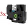 Komplet Brother TZe-SE4 / TZ-SE4 / PT / P-Touch 18mm, varnostni (security), kompatibilni trakovi (3) - črn izpis / bel trak