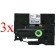 Komplet Brother TZe-M941 / TZ-M941 / PT / P-Touch 18mm kompatibilni trakovi (3) - črn izpis / mat srebrn trak