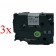 Komplet Brother TZe-M951 / TZ-M951 / PT / P-Touch 24mm kompatibilni trakovi (3) - črn izpis / mat srebrn trak
