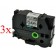 Komplet Brother TZe-S151 / TZ-S151 / PT / P-Touch 24mm, močnejše lepilo (strong adhesive), kompatibilni trakovi (3) - črn izpis / prozoren trak