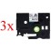 Komplet Brother HSe-211 / HS-211 / PT / P-Touch 5,8mm, termoskrčljivi (heat shrink tube), kompatibilni trakovi (cevi) (3) - črn izpis / bel trak (cev)