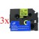 Komplet Brother TZe-C11 / TZ-C11 / PT / P-Touch 6mm kompatibilni trakovi (3) - črn izpis / fluorescenčno rumen trak