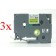 Komplet Brother TZe-C41 / TZ-C41 / PT / P-Touch 18mm kompatibilni trakovi (3) - črn izpis / fluorescenčno rumen trak