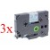 Komplet Brother TZe-FA3 / TZ-FA3 / PT / P-Touch 12mm, tekstilni trak (fabric), kompatibilni trakovi (3) - moder izpis / bel trak