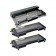 Komplet Brother TN-2000 + DR-2000 / DCP 7010, 7025 / HL 2030, 2032, 2040, 2070 / MFC 7220, 7225, 7240, 7290, 7420, 7820 kompatibilna tonerja (2) + boben - 2 × črna XL + boben