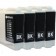 Komplet Brother 4 × LC970BK kompatibilne kartuše (4) - 4 × črna