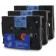 Komplet Brother TZe-521 / TZ-521 / PT / P-Touch 9mm kompatibilni trakovi (3) - črn izpis / moder trak