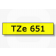 Brother TZe-651 / TZ-651 trak 24mm - črn izpis / rumen trak (original)