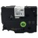 Kompatibilen trak za Brother TZe-FX241 / TZ-FX241 / PT / P-Touch 18mm, prilagodljiv (Flexible) - črn izpis / bel trak